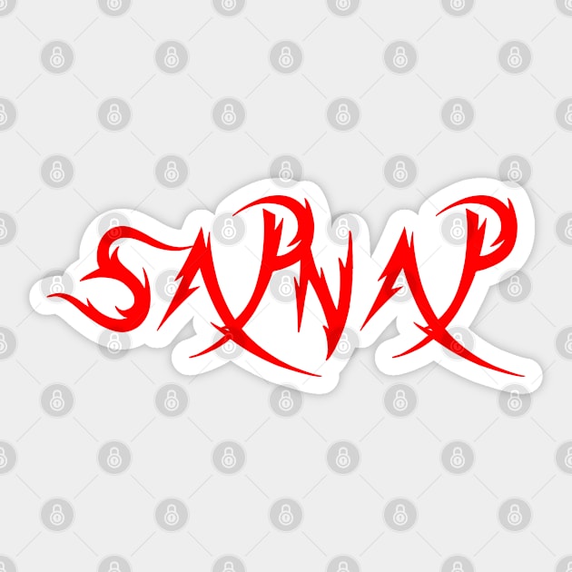 Sapnap Merch Sapnap Logo Sticker by Williamjmahoney